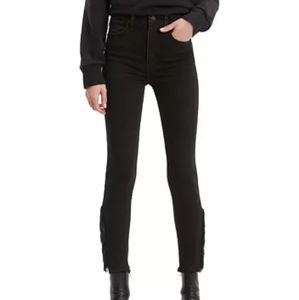 Levi's Women's Mile High Fringed Skinny Ankle Jean